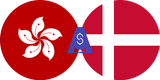 Exchange rate Hong kong Dolar to Danish Krone