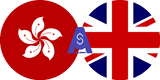 Exchange rate Hong kong Dolar to British Pound