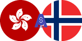 Exchange rate Hong kong Dolar to Norwegian Krone