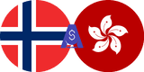 Exchange rate Norwegian Krone to Hong kong Dolar