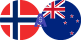 Exchange rate Norwegian Krone to New zealand Dolar