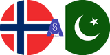 Exchange rate Norwegian Krone to Pakistani Rupee