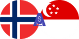 Exchange rate Norwegian Krone to Singapore Dolar