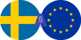 Exchange rate Swedish Krona to Euro Cash