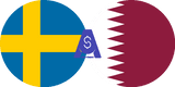 Exchange rate Swedish Krona to Qatari Riyal
