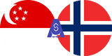 Exchange rate Singapore Dolar to Norwegian Krone