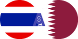 Exchange rate Thai Baht to Qatari Riyal