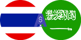 Exchange rate Thai Baht to Saudi Arabian Riyal