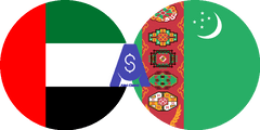 نرخ تبدیل درهم امارات به منات ترکمنستان