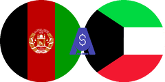 Exchange rate Afghan Afghani to Kuwaiti Dinar