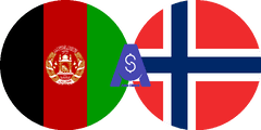 Exchange rate Afghan Afghani to Norwegian Krone