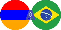 Exchange rate Armenian Dram to Brazilian Real