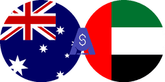 Exchange rate Australian dollar to Emirati Dirham