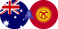 Exchange rate Australian dollar to Kyrgyzstani Som