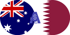 Exchange rate Australian dollar to Qatari Riyal