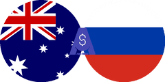 Exchange rate Australian dollar to Russian Ruble