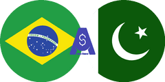 Exchange rate Brazilian Real to Pakistani Rupee
