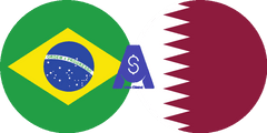 Exchange rate Brazilian Real to Qatari Riyal