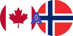 نرخ تبدیل دلار کانادا به کرون نروژ