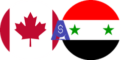 Exchange rate Canadian dollar to Syrian Pound