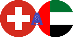 Exchange rate Swiss Franc to Emirati Dirham