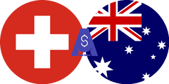 Exchange rate Swiss Franc to Australian dollar