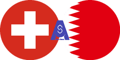 نرخ تبدیل فرانک سوئیس به دینار بحرین