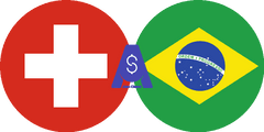 Exchange rate Swiss Franc to Brazilian Real