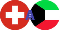Exchange rate Swiss Franc to Kuwaiti Dinar