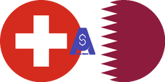 Exchange rate Swiss Franc to Qatari Riyal
