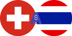 نرخ تبدیل فرانک سوئیس به بات تایلند