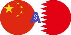Exchange rate Chinese Yuan to Bahraini Dinar