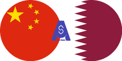 Exchange rate Chinese Yuan to Qatari Riyal