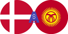 Exchange rate Danish Krone to Kyrgyzstani Som