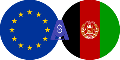 Exchange rate Euro Cash to Afghan Afghani