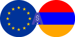 نرخ تبدیل یورو به درام ارمنستان
