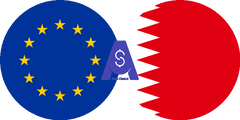 Exchange rate Euro Cash to Bahraini Dinar