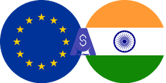 Exchange rate Euro Cash to Indian Rupee