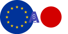 نرخ تبدیل یورو به ین ژاپن