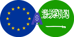 Exchange rate Euro Cash to Saudi Arabian Riyal
