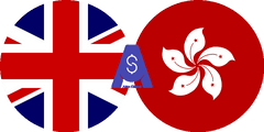 Exchange rate British Pound to Hong kong dollar
