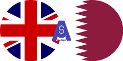 نرخ تبدیل پوند انگلیس به ریال قطر