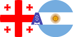 Exchange rate Georgian Lari to Argentine Peso