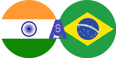 Exchange rate Indian Rupee to Brazilian Real
