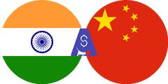 Exchange rate Indian Rupee to Chinese Yuan
