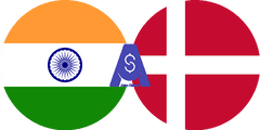 Exchange rate Indian Rupee to Danish Krone