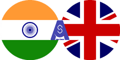 Exchange rate Indian Rupee to British Pound