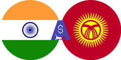 Exchange rate Indian Rupee to Kyrgyzstani Som