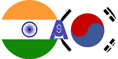 Exchange rate Indian Rupee to South Korean Won