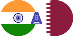 Exchange rate Indian Rupee to Qatari Riyal